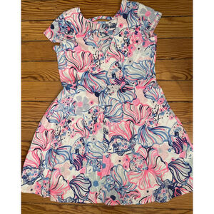 Lilly Pulitzer Girls Alina Dress Pink Make A Splash Xlarge, 12 14‎